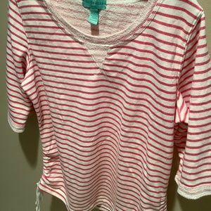 Silverwear striped 3/4 sleeve top